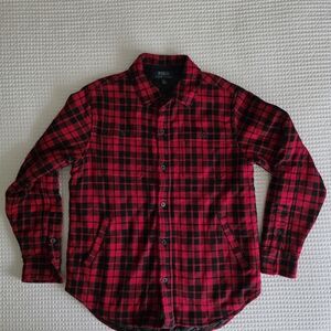 Polo by Ralph Lauren Red and Black Checkered Shirt